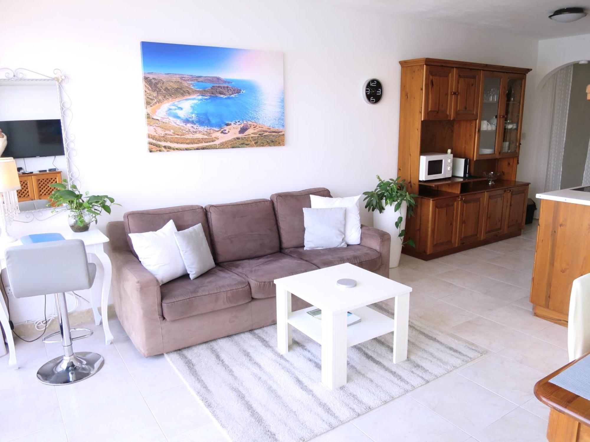 Seafront Apartment Terrace, Lounger & Panoramic Ocean Views Mellieħa Chambre photo